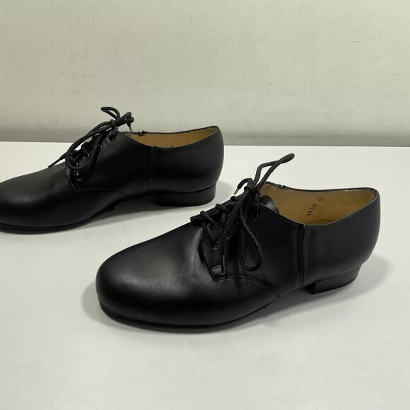 NEW LADUCA Mens Edward Black Oxford Dance Shoes Size 9 Tap Hard Sole Black - Picture 7 of 7